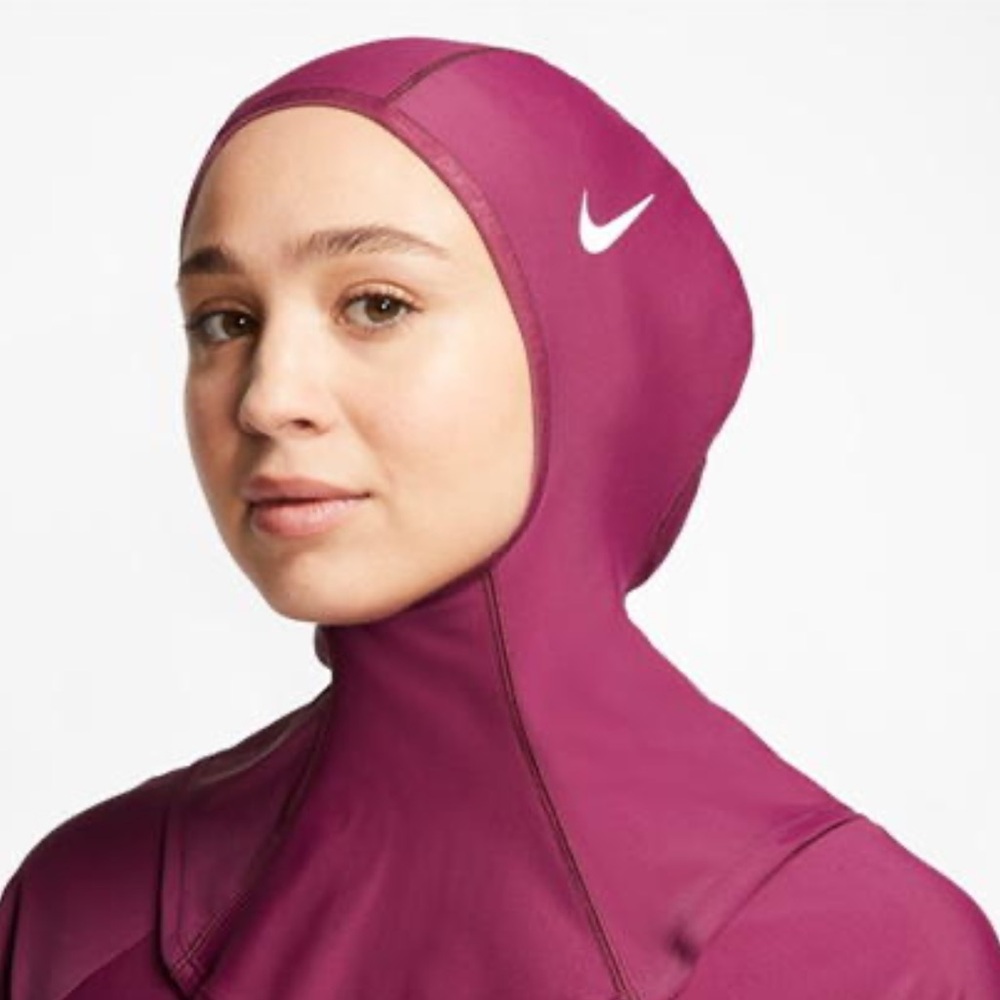 Nike Purple Swim Hijab swim cap - Coverup with Water-Resistant Fabric